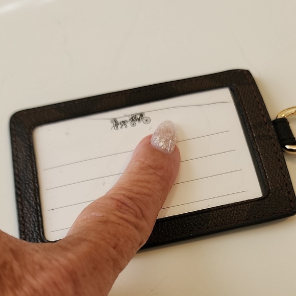Coach Black and Brown Key & Card Holder\Lanyard - Picture 5 of 5
